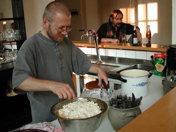 József cooking